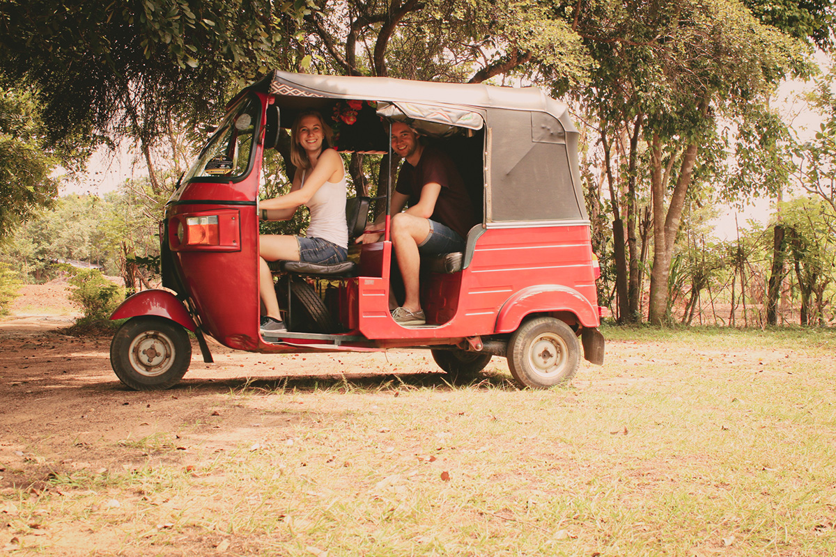 Tuktuk Sri Lanka adventure tour through scenic landscapes and vibrant local villages